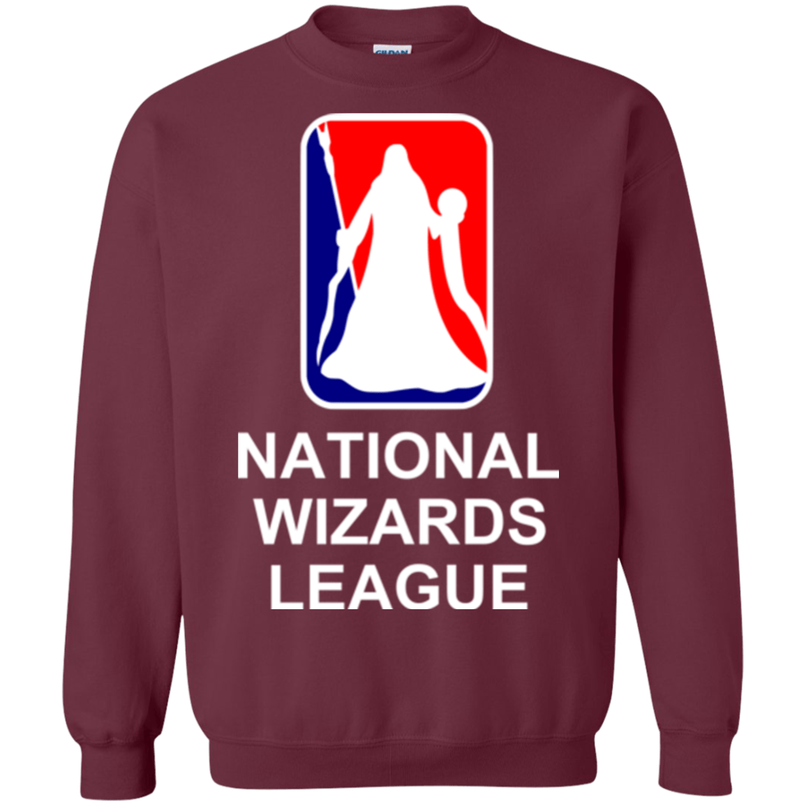 Sweatshirts Maroon / Small National Wizards League Crewneck Sweatshirt