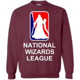 Sweatshirts Maroon / Small National Wizards League Crewneck Sweatshirt