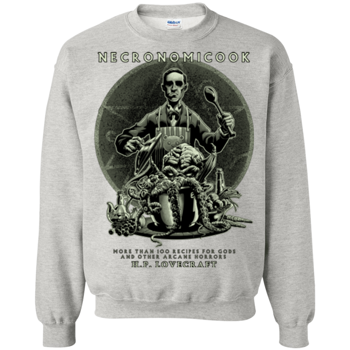 Sweatshirts Ash / Small Necronomicook Crewneck Sweatshirt