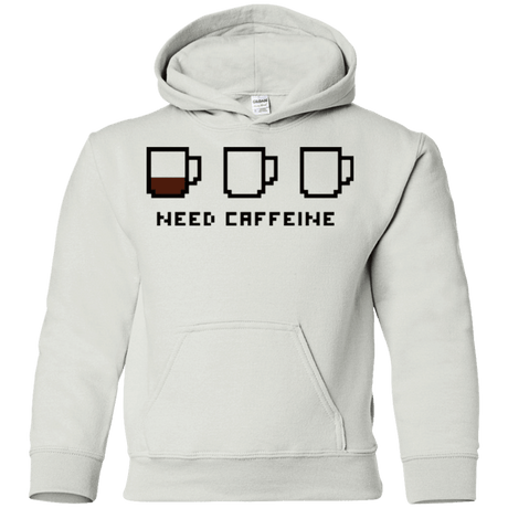 Sweatshirts White / YS Need Caffeine Youth Hoodie