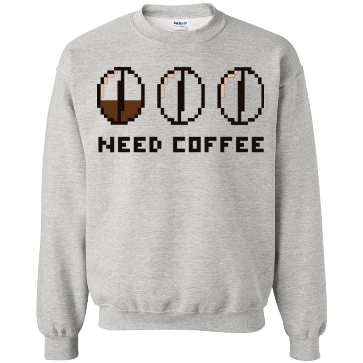 Sweatshirts Ash / Small Need Coffee Crewneck Sweatshirt