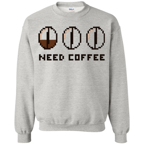 Sweatshirts Ash / Small Need Coffee Crewneck Sweatshirt