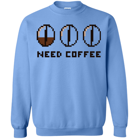 Sweatshirts Carolina Blue / Small Need Coffee Crewneck Sweatshirt