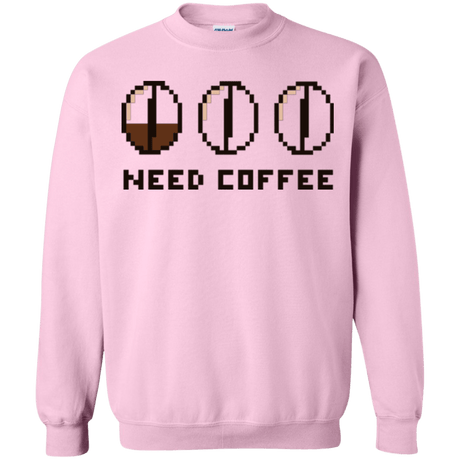 Sweatshirts Light Pink / Small Need Coffee Crewneck Sweatshirt