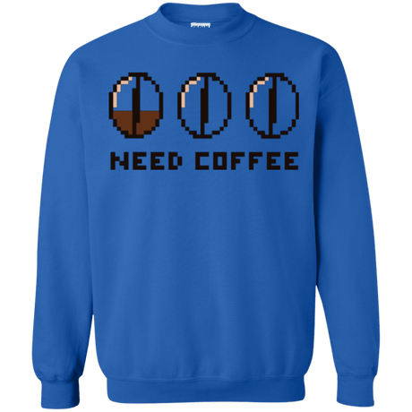 Sweatshirts Royal / Small Need Coffee Crewneck Sweatshirt