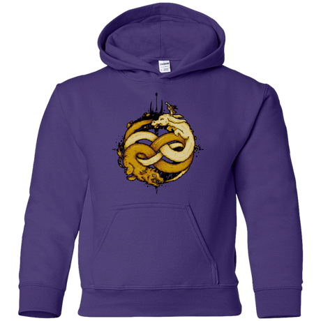 Sweatshirts Purple / YS NEVERENDING FIGHT Youth Hoodie