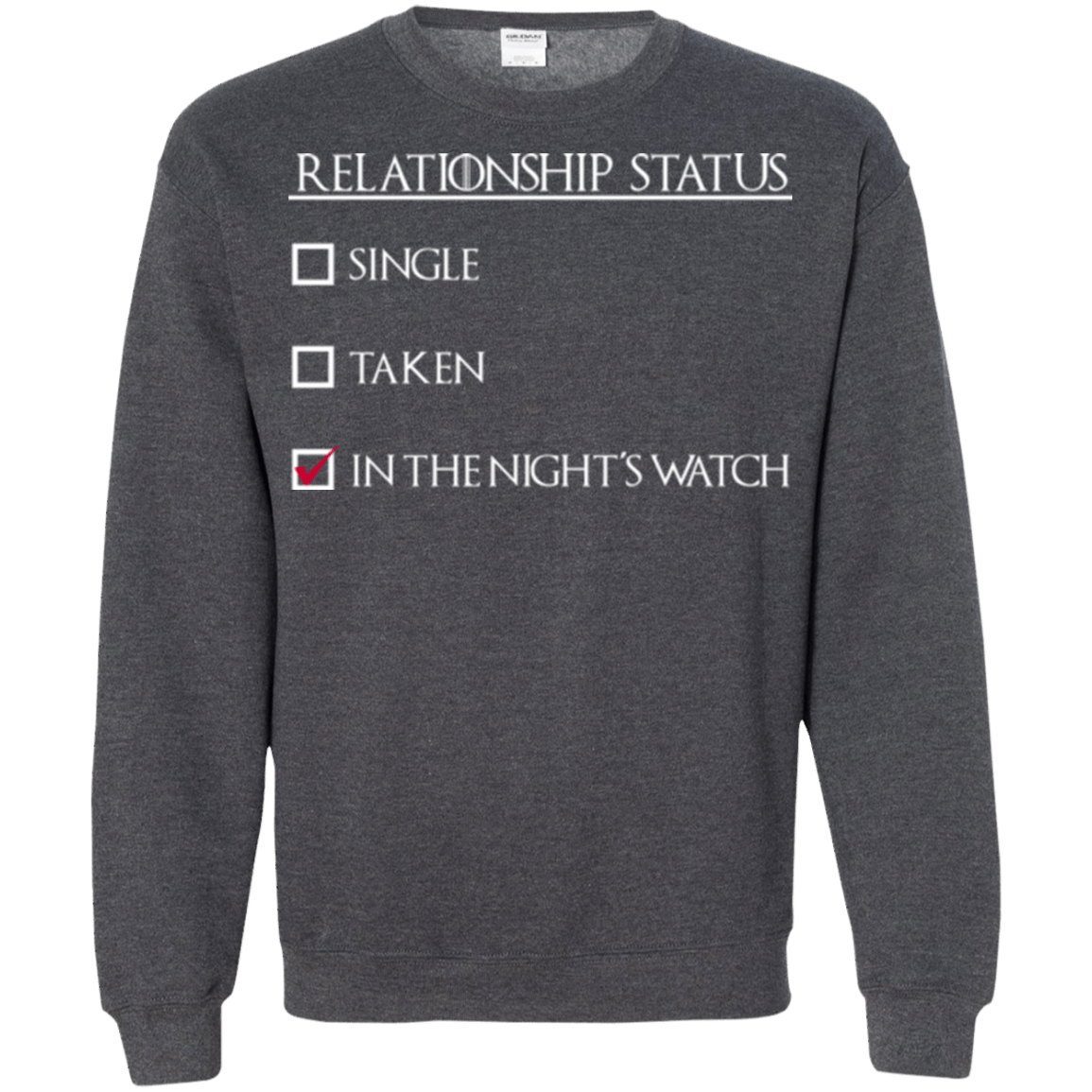 Sweatshirts Dark Heather / Small Night watchs Crewneck Sweatshirt