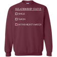 Sweatshirts Maroon / Small Night watchs Crewneck Sweatshirt