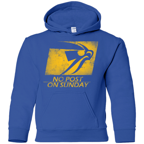 Sweatshirts Royal / YS No Post On Sunday Youth Hoodie