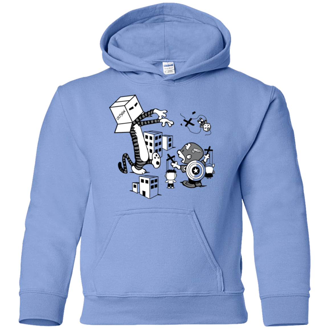 No Strings Attached Youth Hoodie Pop Up Tee