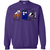 Sweatshirts Purple / S Nocens Lupus Tardis in the Bayeux Tapestry Crewneck Sweatshirt