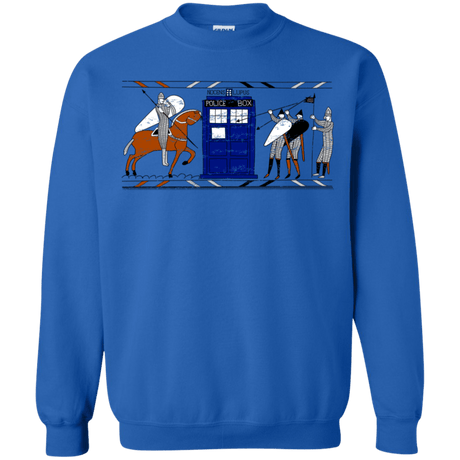 Sweatshirts Royal / S Nocens Lupus Tardis in the Bayeux Tapestry Crewneck Sweatshirt