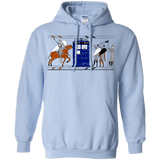 Sweatshirts Light Blue / S Nocens Lupus Tardis in the Bayeux Tapestry Pullover Hoodie