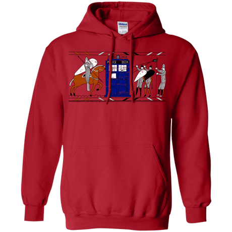 Sweatshirts Red / S Nocens Lupus Tardis in the Bayeux Tapestry Pullover Hoodie