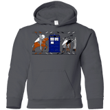 Sweatshirts Charcoal / YS Nocens Lupus Tardis in the Bayeux Tapestry Youth Hoodie