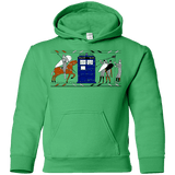 Sweatshirts Irish Green / YS Nocens Lupus Tardis in the Bayeux Tapestry Youth Hoodie