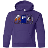 Sweatshirts Purple / YS Nocens Lupus Tardis in the Bayeux Tapestry Youth Hoodie