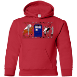 Sweatshirts Red / YS Nocens Lupus Tardis in the Bayeux Tapestry Youth Hoodie