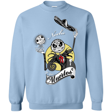 Sweatshirts Light Blue / Small Noche de los Muertos Crewneck Sweatshirt