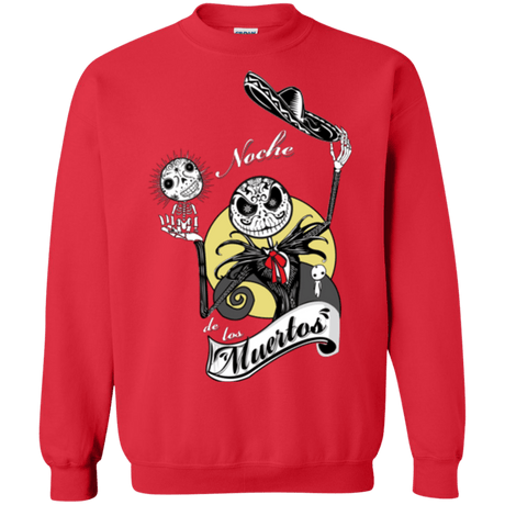 Sweatshirts Red / Small Noche de los Muertos Crewneck Sweatshirt