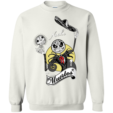 Sweatshirts White / Small Noche de los Muertos Crewneck Sweatshirt