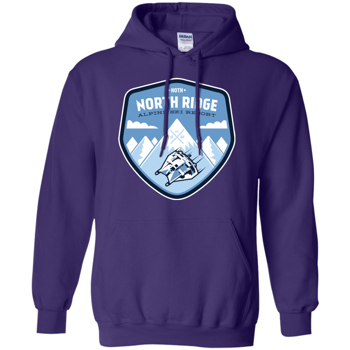 Sweatshirts Purple / Small North Ridge Ski Resort Pullover Hoodie