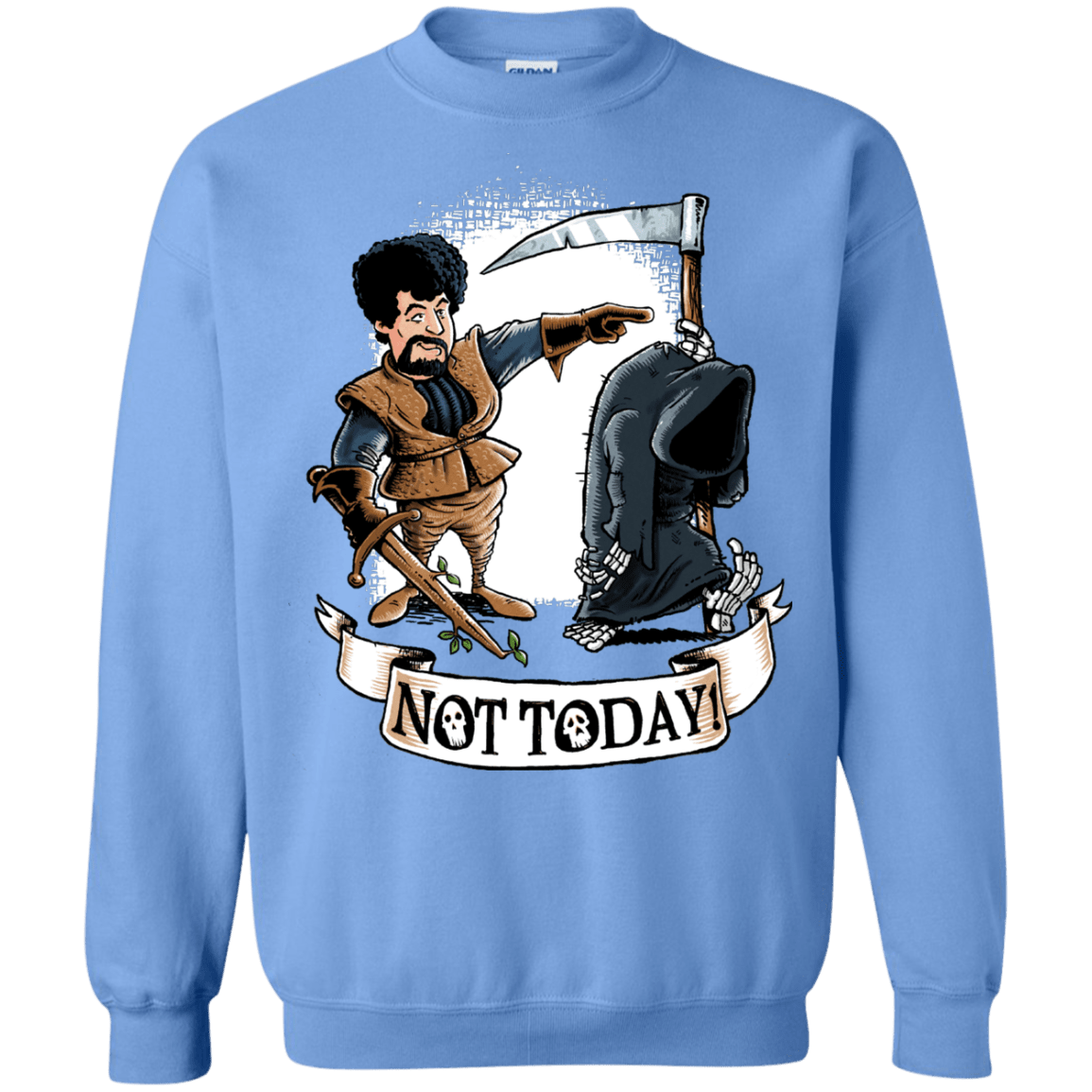 Sweatshirts Carolina Blue / Small Not Today Crewneck Sweatshirt