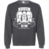 Sweatshirts Dark Heather / Small Nukem Gym Crewneck Sweatshirt