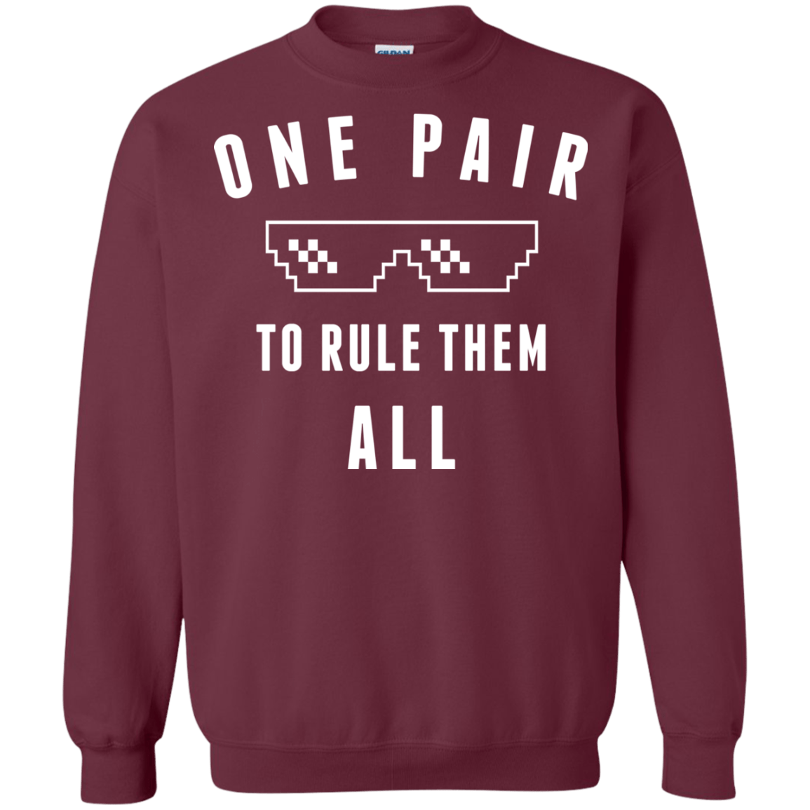 Sweatshirts Maroon / Small One pair Crewneck Sweatshirt