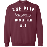 Sweatshirts Maroon / Small One pair Crewneck Sweatshirt