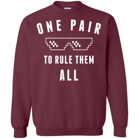 Sweatshirts Maroon / Small One pair Crewneck Sweatshirt