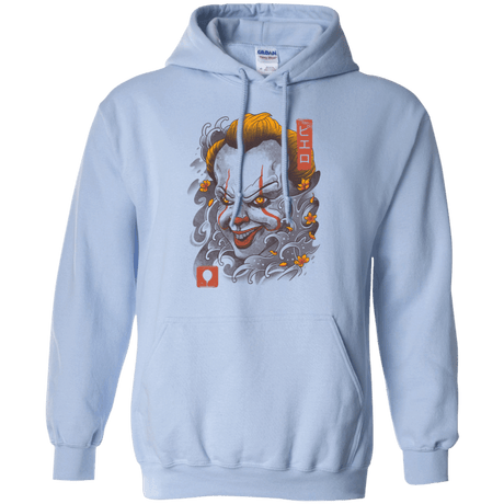 Sweatshirts Light Blue / S Oni Clown Mask Pullover Hoodie