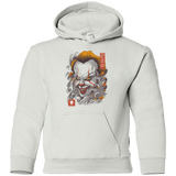 Sweatshirts White / YS Oni Clown Mask Youth Hoodie