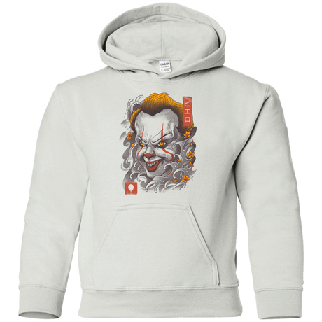 Sweatshirts White / YS Oni Clown Mask Youth Hoodie