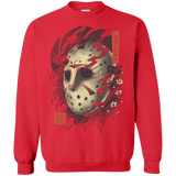 Sweatshirts Red / S Oni Jason Mask Crewneck Sweatshirt