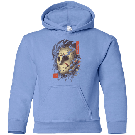 Sweatshirts Carolina Blue / YS Oni Jason Mask Youth Hoodie