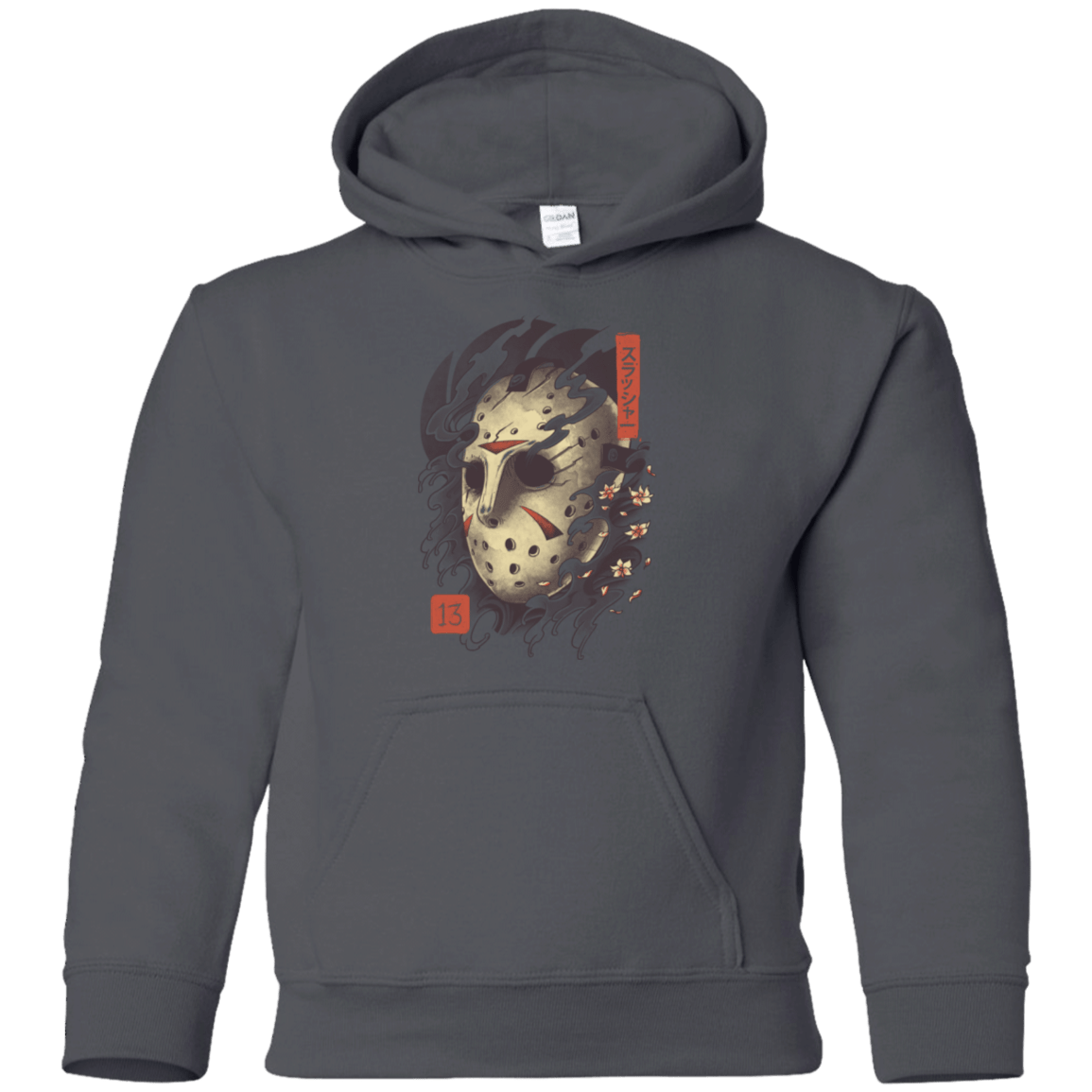 Sweatshirts Charcoal / YS Oni Jason Mask Youth Hoodie