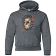Sweatshirts Dark Heather / YS Oni Jason Mask Youth Hoodie