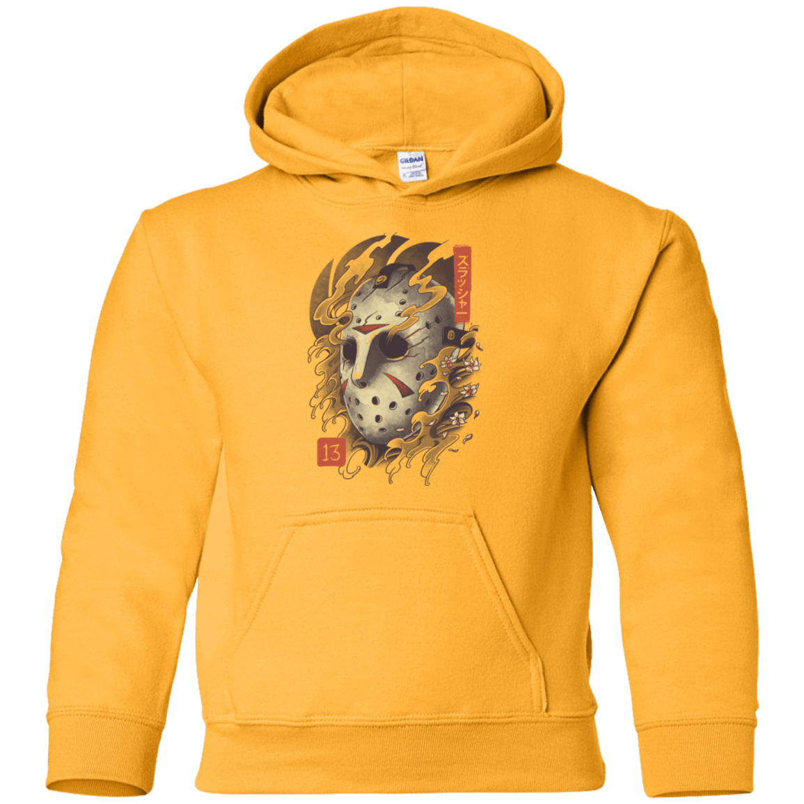 Sweatshirts Gold / YS Oni Jason Mask Youth Hoodie
