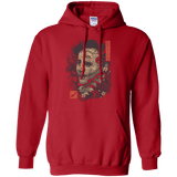 Sweatshirts Red / S Oni Leather Mask Pullover Hoodie