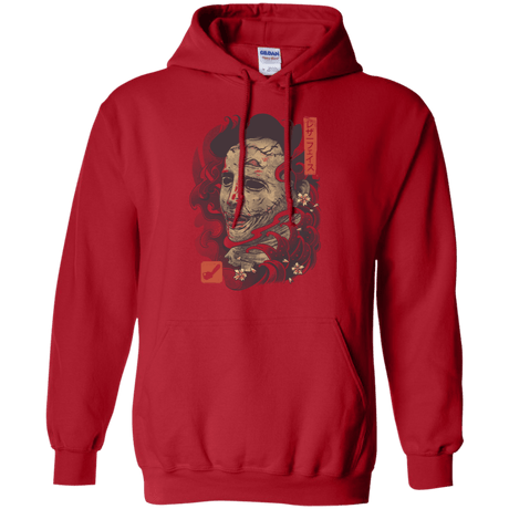 Sweatshirts Red / S Oni Leather Mask Pullover Hoodie