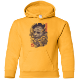 Sweatshirts Gold / YS Oni Leather Mask Youth Hoodie