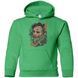 Sweatshirts Irish Green / YS Oni Leather Mask Youth Hoodie