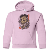 Sweatshirts Light Pink / YS Oni Leather Mask Youth Hoodie