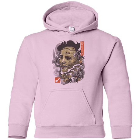 Sweatshirts Light Pink / YS Oni Leather Mask Youth Hoodie