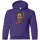 Sweatshirts Purple / YS Oni Leather Mask Youth Hoodie