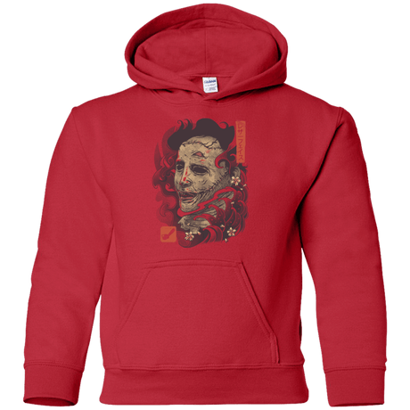 Sweatshirts Red / YS Oni Leather Mask Youth Hoodie