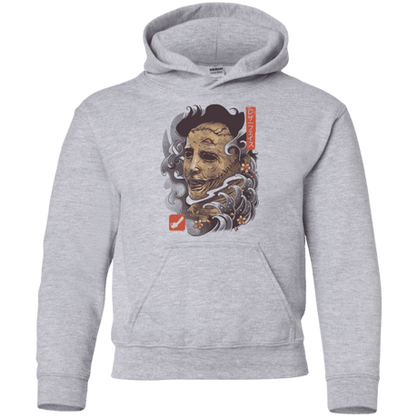 Sweatshirts Sport Grey / YS Oni Leather Mask Youth Hoodie