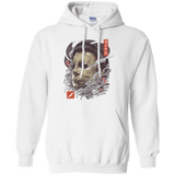 Sweatshirts White / S Oni Slasher Mask Pullover Hoodie