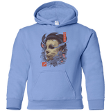 Sweatshirts Carolina Blue / YS Oni Slasher Mask Youth Hoodie